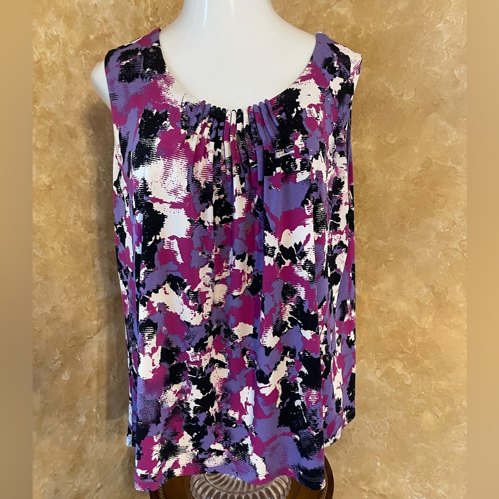 Jones Studio Purple and Pink Blouse